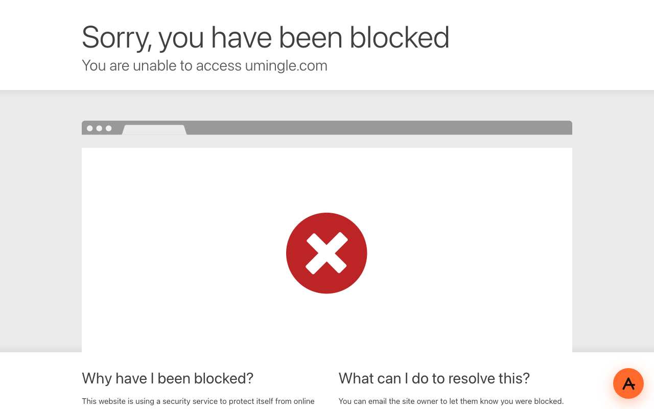 Cloudflare 'Sorry, you have been blocked - You are unable to access umingle.com' page opened through AnyProxy